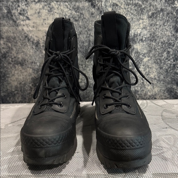 Converse black waterproof platform combat boots sneakers - Picture 4 of 8